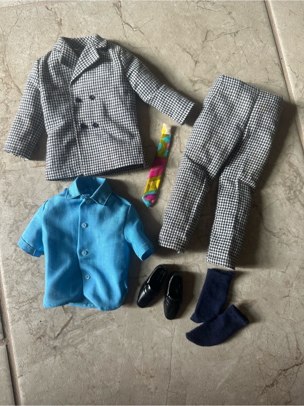 1970 Ken Big Business #1434 complete set jacket pants shirt tie socks shoes